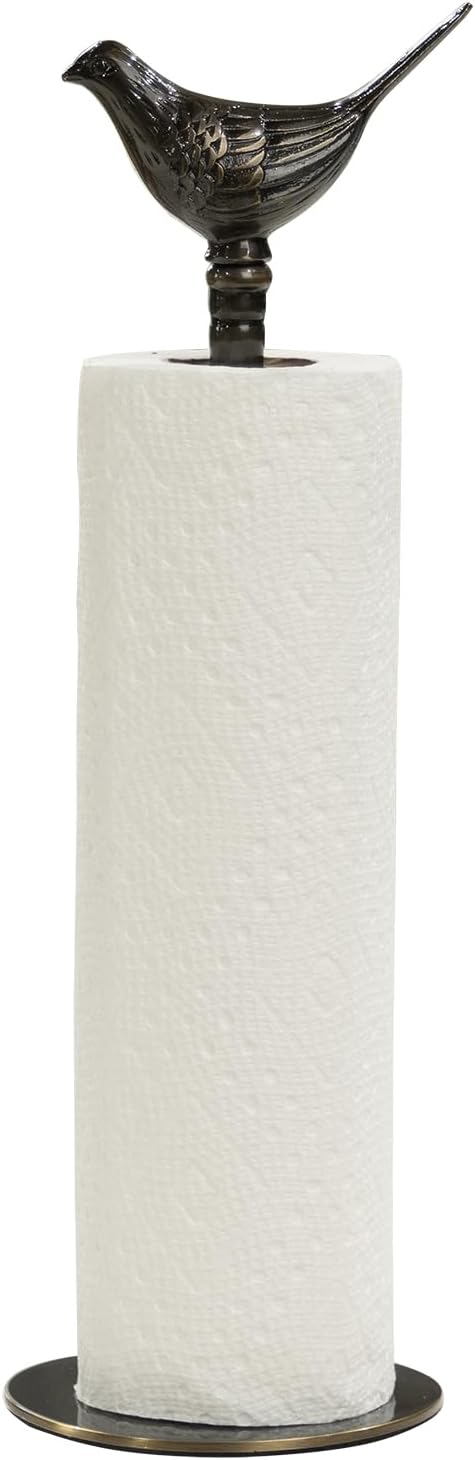1 Luxurious Brass Paper Towel Holder countertop (Black) by YACSNBF