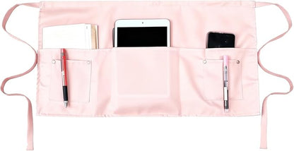 TiwerlfeServer Waist Aprons with 5 Pockets - 11.5 Inch Waterdrop & Oil Resistant Waitress Waiter Half Apron
