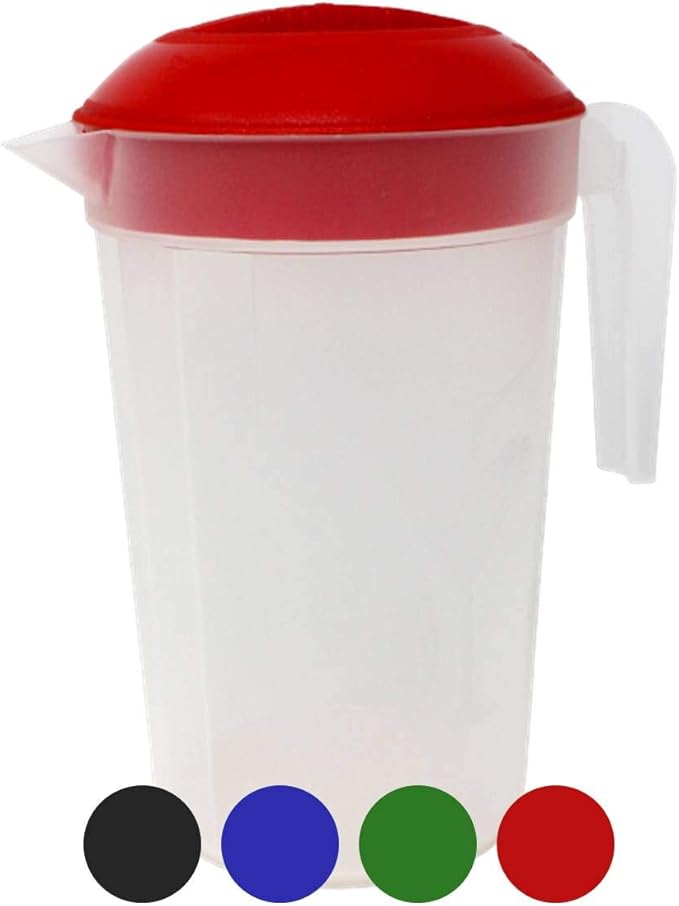 Tribello LARGE 1.3 Gallon Water Pitcher, Plastic Juice Pitcher With Lid - Dishwasher Safe, BPA Free, Colors May Vary (1.3 Gallon) - Image 6