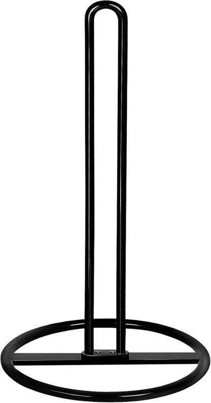 Paper Towel Holder Countertop, OBODING, Kitchen Paper Towel Stand Holder for Kitchen Organization and Storage, Paper Towel Holders for Standard and Large Size Rolls (Black) by OBODING