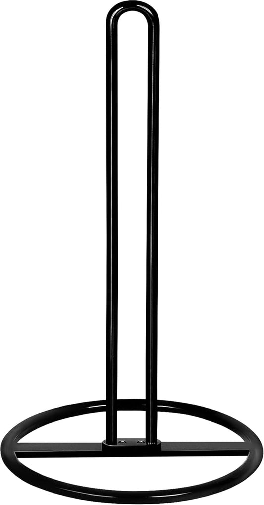 Paper Towel Holder Countertop, OBODING, Kitchen Paper Towel Stand Holder for Kitchen Organization and Storage, Paper Towel Holders for Standard and Large Size Rolls (Black) by OBODING