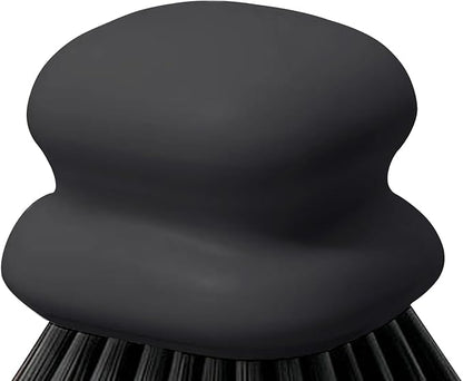 Dish Brush with Handle, Kitchen Scrub Brushes for Cleaning, Dish Scrubber with Nylon bristles for Sink, Pots, Pans(1Pack Black Nylon bristles) - Image 5
