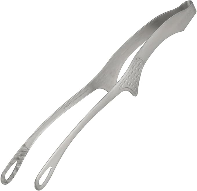 Shimomura 42497 Smart Kitchen Tongs, Large with Floating Tips, No Dirt, Made in Japan, Easy to Grab, Outdoor, Dishwasher Safe, Yakiniku, Fried Food, Total Length 10.2 inches (26 cm), Nippon Chopsticks by %E4%B8%8B%E6%9D%91%E4%BC%81%E8%B2%A9
