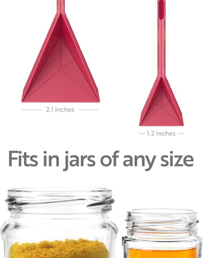 POLYGONS - Original Flat 3-in-1 Folding Measuring Spoons | 2 Spoons fold into 6 Sizes | Magnetic | DuraBend Tech lasts 100k+ folds | LeakProof for Wet & Dry | Gift Packaging | Baking/Cooking (Green) - Image 8