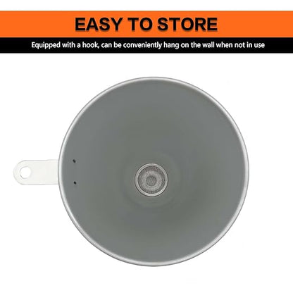 24.8" Steel Bendable Universal Spout Funnel with Filter for All Automotive Oils, Flexible Long Funnel for Transmission Fluid, Diesel Fuel and Other Liquids with Gloves