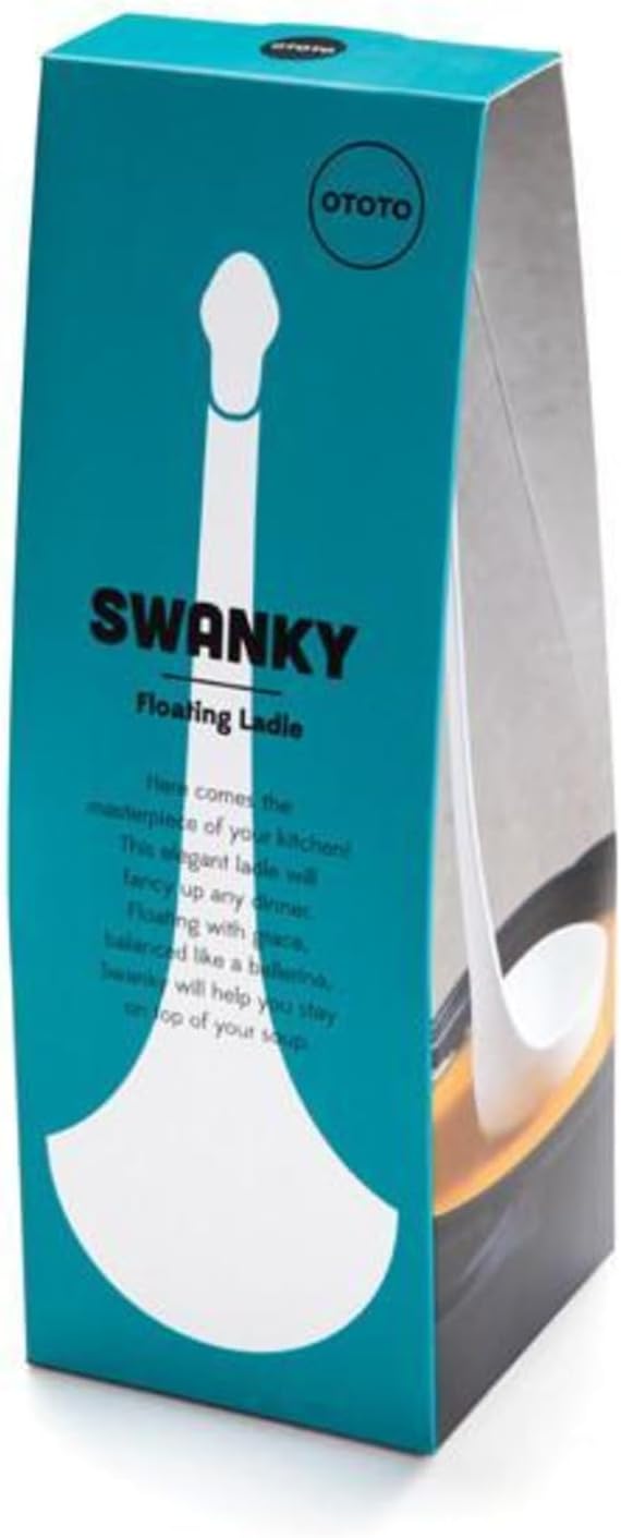 OTOTO Swanky Swan Soup Ladle - Heat Resistant Soup Ladles - Cute Kitchen Accessories, Unique Kitchen Gifts, Fun Cooking Gadgets, Cute gifts (Black) - Image 3