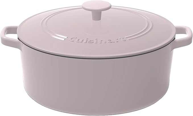 Cuisinart Chef's Classic Enameled Cast Iron Round Covered Casserole (Gray, 7- Quart) by Cuisinart