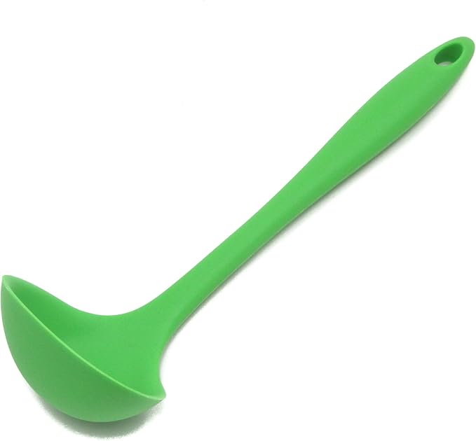 Chef Craft Premium Silicone Cooking Ladle, 11.25 inch, Green by ChefCraft