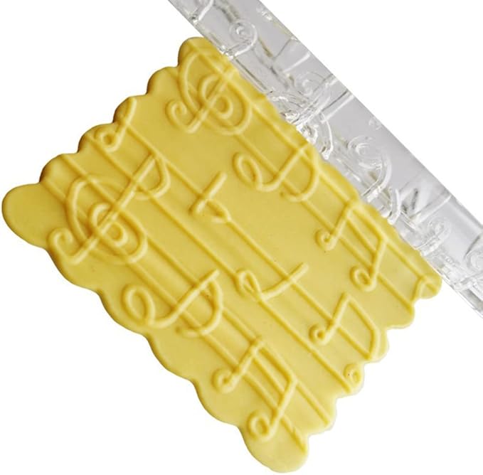 Rengue Acrylic Rolling Pin with 28 Patterns, Compliant Material, Comfortable Grip, 16 X 1 Cm, Lightweight for Dough and Pastry Acrylic Rolling Pin with 28 Patterns, Nan Kitchen (#2)