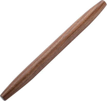 Muso Wood Decorative French Rolling Pins for Baking,Wooden Rolling Pin,Pastry Pizza Dough Roller (Walnut 15-3/4 Inch) by Musowood