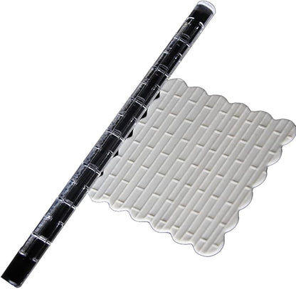 Rengue Acrylic Rolling Pin with 28 Patterns, Compliant Material, Comfortable Grip, 16 X 1 Cm, Lightweight for Dough and Pastry Acrylic Rolling Pin with 28 Patterns, Nan Kitchen (#12)