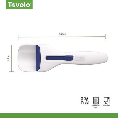 Tovolo Cupcake Scoop Batter Dispenser for Cupcakes Muffins Pancakes & Cookie Dough, Easy to Clean Batter Scoop Slide Dispenses Quicker for Even Size Baked Goods Kitchen Gadget, Deep Indigo - Image 6