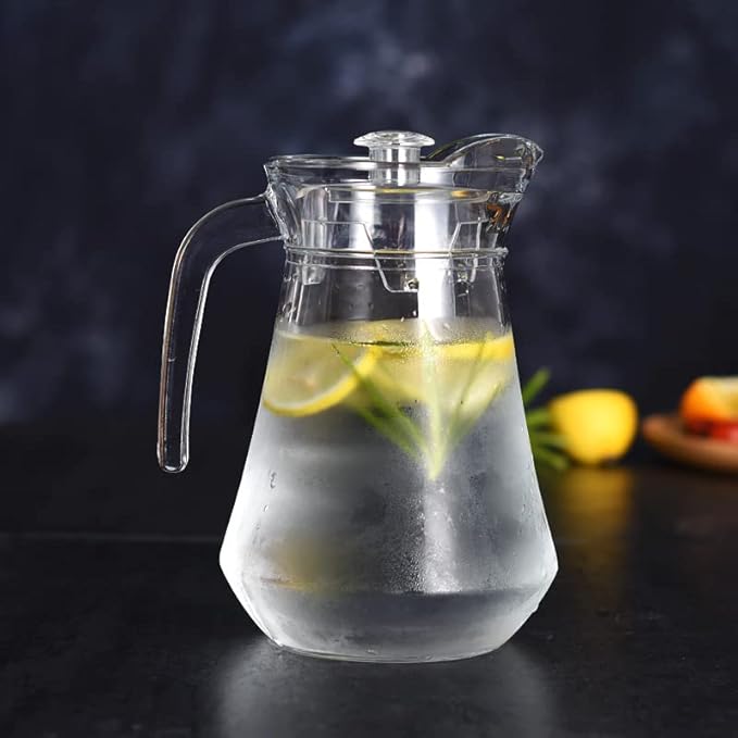 SOUJOY 2 Pack Plastic Pitcher, 68Oz Clear Iced Water Jug with Lid and Handle, Heat Resistant BPA-Free Tea Pitcher for Lemonade, Juice, Milk, Cold or Hot Beverage - Image 6