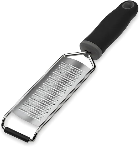 Stainless Steel Ultra Fine Cheese Grater Great for Hard Cheeses, Chocolate, Nutmeg, and Lemon Zest - EJKJ Kitchenware