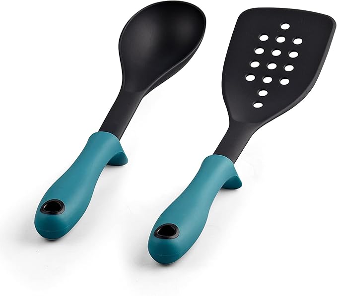 Cook N Home Pots and Pans Nonstick Cookware Set 12-Piece, Kitchen Cooking Set with Frying Pans and Saucepans, Induction Compatible, Turquoise - Image 9