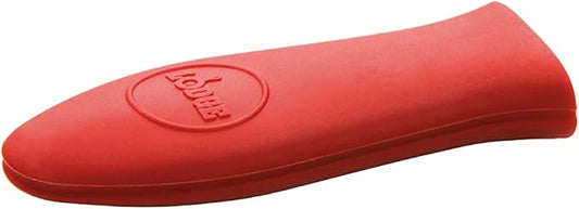 Lodge Silicone Mini Hot Handle Holder - Dishwasher Safe Mini Hot Handle Holder Designed for Lodge Cast Iron Skillets 8 Inches or Smaller w/Keyhole Handle - Reusable Heat Protection Up to 500° - Red