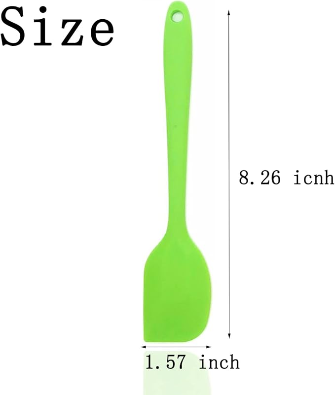 6 Pcs Silicone Spatulas, 8.3 inch Small Rubber Spatula Heat Resistant Non-Stick Flexible Scrapers Baking Mixing Tool