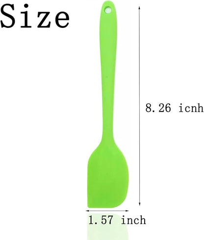 6 Pcs Silicone Spatulas, 8.3 inch Small Rubber Spatula Heat Resistant Non-Stick Flexible Scrapers Baking Mixing Tool