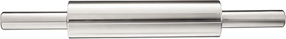 Fox Run Stainless Steel Rolling Pin With Handles, 18" x 2.6" x 2.8" - Image 2