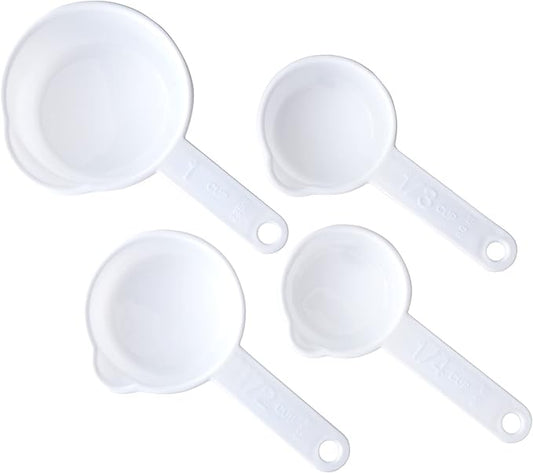 Chef Craft Select Measuring Cup Set, 1/4, 1/3, 1/2 and 1 cup, White by ChefCraft