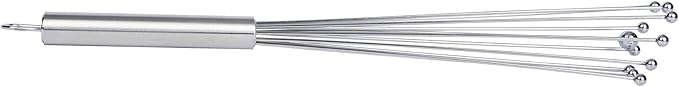 Restaurantware 12.5 in Stainless Steel Ball Whisk - 24 Pack - German Standard Egg Beater with Ergonomic Handle, Dishwasher Safe - Manual Mixer Cooking Whisk for Baking, Stirring, Sauces, Beating - Image 14