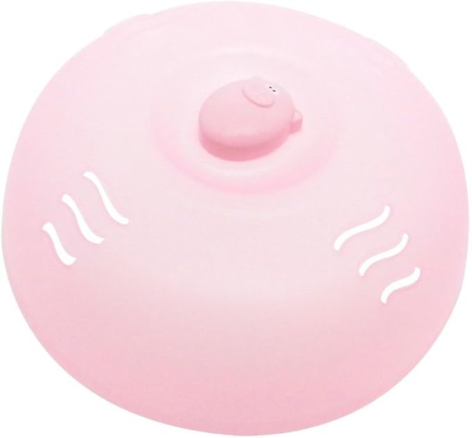 Joie Oink Pig Plastic Splatter-Proof Microwave Plate Cover, Pink