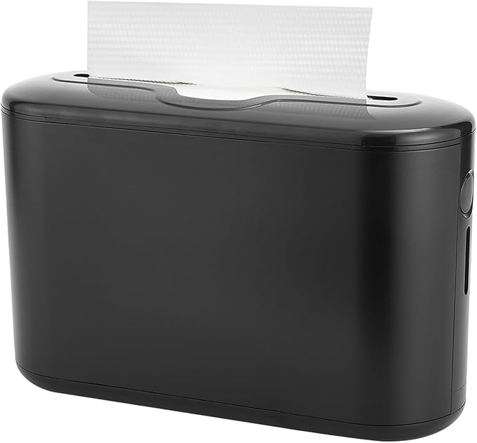 Multifold Paper Towel Dispenser Countertop, Commercial Hand Towel Dispenser for Bathroom Kitchen Home, Trifold/C Fold/Z Fold Napkin Dispenser, Abs Plastic - Non-Slip, Black