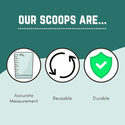 1/8 Teaspoon (0.625 mL | A Pinch) Long Handle Plastic Measuring Spoon for Coffee, Protein Powder, Pet Food, Spices, Grains, Dry Goods – Food-Grade BPA-Free (Pack of 100) - Image 5