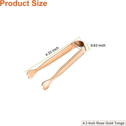 Mini Serving Tongs, Anytrp 18-Packs Stainless Steel Sugar Tongs, 4.3inch Ice Tongs Kitchen Tong Appetizers Tong for Coffee Bar, Tea Party, Desserts Party, Sugar and Ice Bucket - Image 6