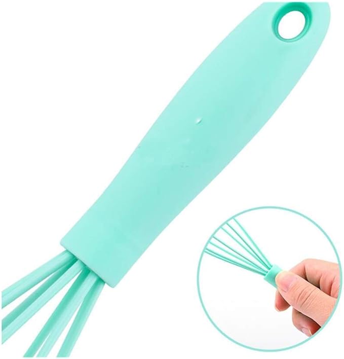Silicone Whisk 5 Pcs Colorful Kitchen Mini Silicone Whisks,Whisk Set Egg Beater for Blending Whisking Beating Stirring Cooking Baking - Image 4