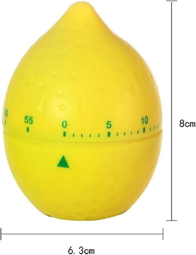 1Pcs Fashion Cartoon Kitchen Timer Different Shape Creative Reminders (Lemon)