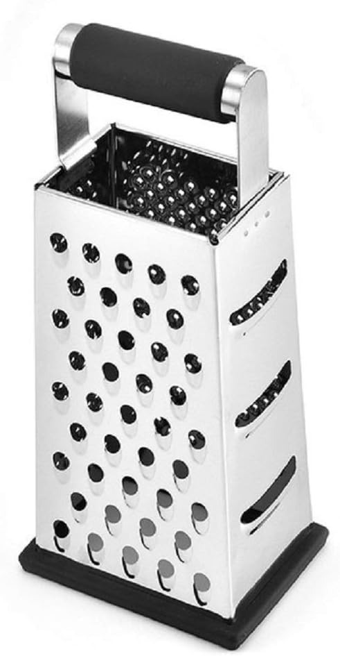 Vertical Stainless Steel Grating Four-sided Boxed Grater For Cucumbers, Carrots And Cheese, Grater, Melon, Planing, Potato, Planer, Non-slip Handle, Peeler by NILICAN