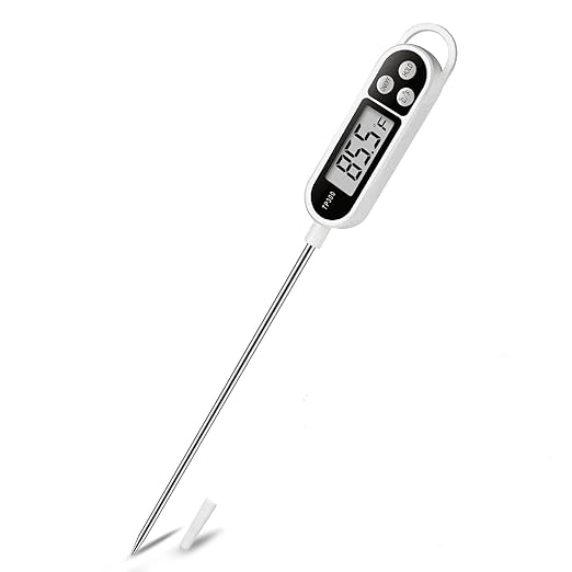 Digital Instant Read Meat Thermometer Kitchen Cooking Food Candy Thermometer for Oil Deep Fry BBQ Grill Smoker Thermometer by AikTryee by AikTryee