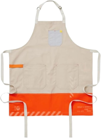 hedley & bennett Essential Apron - Professional Chef Apron with Pockets & Adjustable Bib Strap for Cooking & Grilling