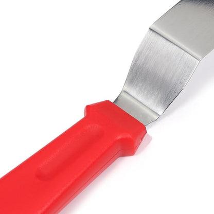 Offset Spatula set of 3 Red 6 8 & 10 Inch Cake Frosting Angled Icing Spatula for Decorating - Image 3