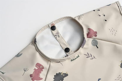 Waterproof Baby Bibs,Infant Toddler Extra Cover Feeding Bib With Food Catcher,Easy Clean & Washable