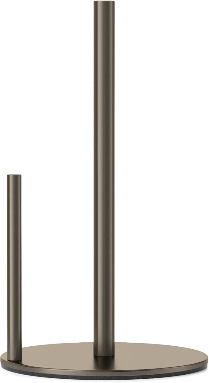 Bronze Kitchen Paper Holder, Oil Rubbed Bronze Paper Towel Holder, Kitchen Roll Organizer, Countertop Roll Dispenser with Weighted Base by niffgaff