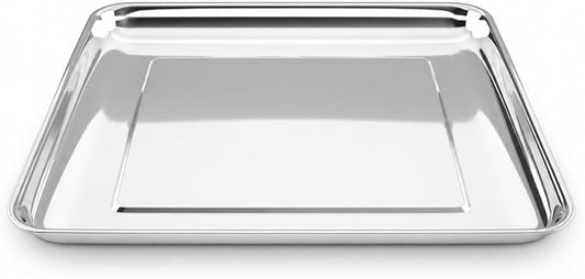 Univen Stainless Steel Baking Tray Pan Compatible with Cuisinart Airfryer Oven TOA-60 TOA-65 TOA-70 Dishwasher-Safe 304 Stainless Steel
