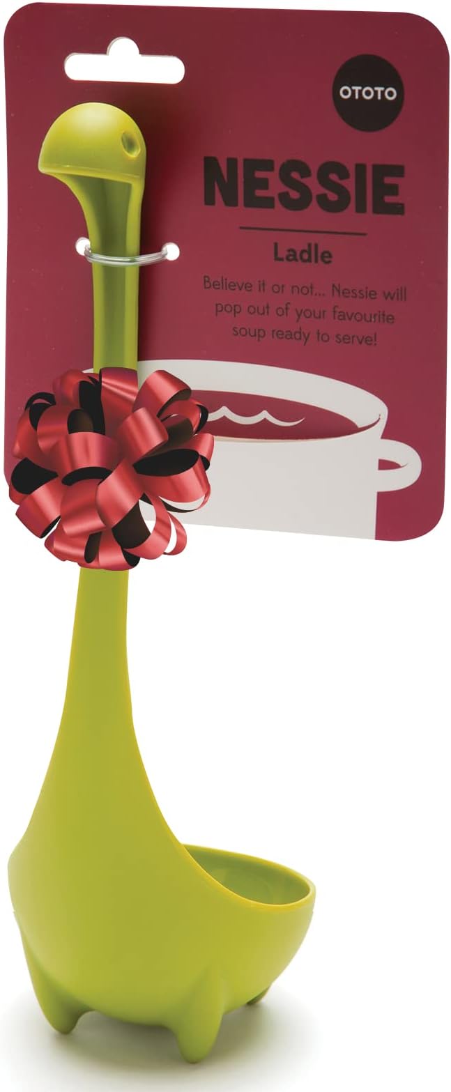 OTOTO The Original Nessie Ladle - Soup Ladle, Cute Gifts, Funny Kitchen Gadgets, Loch Ness design, Cooking Gifts for Mom - Cute and Practical Kitchen Utensils - Unique Gifts for Women, Mothers Day by OTOTO