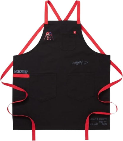 hedley & bennett Crossback Apron Collection - Adjustable Chef Aprons with 3 Pockets for Cooking and Grilling, STAR WARS™ Darth Vader