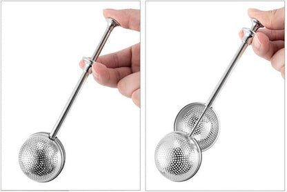 4Pcs Stainless Steel Tea Infuser Tea Strainer Sugar Flour Sifters Powdered Sugar Shaker Duster Filters Tea Interval Diffuser for Loose Leaf, Spices, Seasonings(Spherical)
