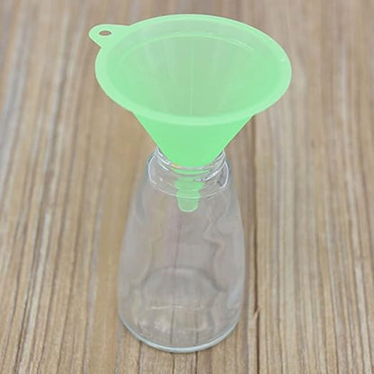 Plastic Funnel Set of 5, All Purpose Cooking Funnels Small to Large Funnel for Kitchen Use, Food Funnels for Filling Bottles, Canning and Water Liquid Oil or Powder Transfer