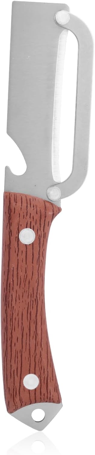 1pcs Multi-Functional Vegetable Peeler with Ergonomic Handle, Stainless Steel Thick & Thin Skin Fruit Peeler with Bottle Opener, Not for Left-Handed Users, Practical Kitchen Tool for Apple Potato by Unknown