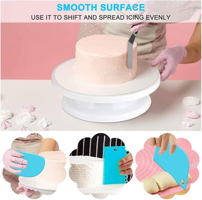 104 Piece Baking Tool Scraper Mounted Mouth Baking Tool Set Cake Turntable Set