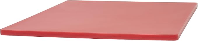 Winco Heavy-Duty Plastic Cutting Board, 15" x 20" x 1/2", Red Medium - Image 5