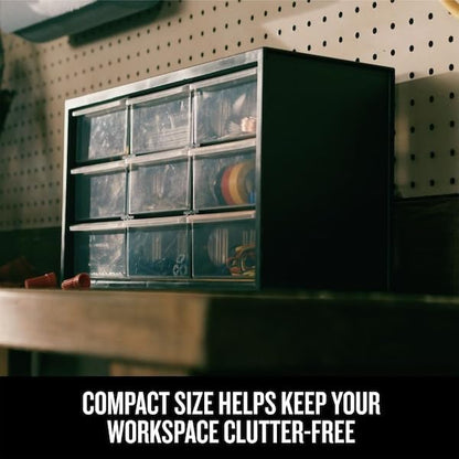 CRAFTSMAN Plastic Storage Organizer Bin System, 9 Compartment, Modular, Home Office (‎CMST40709) - Image 4