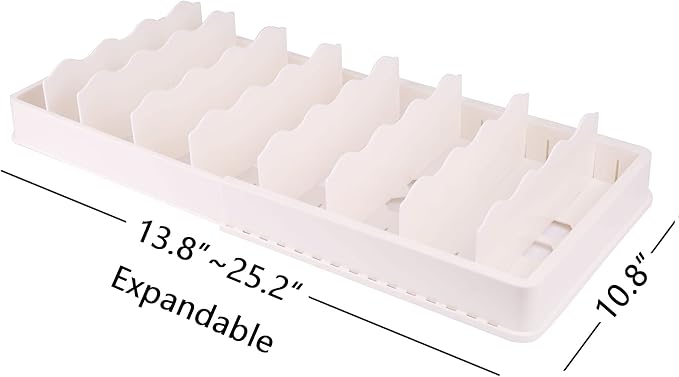 SWOMMOLY Expandable Food Storage Container Lid Organizer, Includes 8 Adjustable Dividers, 30 Preprinted and Blank Writable Labels, Extra Large - Image 4