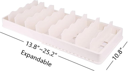 SWOMMOLY Expandable Food Storage Container Lid Organizer, Includes 8 Adjustable Dividers, 30 Preprinted and Blank Writable Labels, Extra Large - Image 4