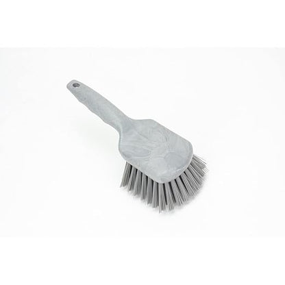 SPARTA 40541EC23 Plastic Scrub Brush, Utility Brush, Kitchen Brush With Hanging Hole For Cleaning, 8 Inches, Gray, (Pack of 6)
