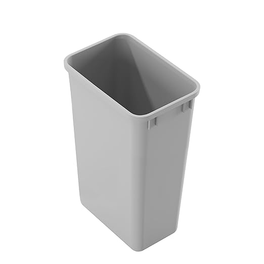 Dowell 50Qt Wastebasket Trash Can Garbage Container, for Home/Kitchen/Office, Grey - (Can Only) 1PC by DowellKitchenBath